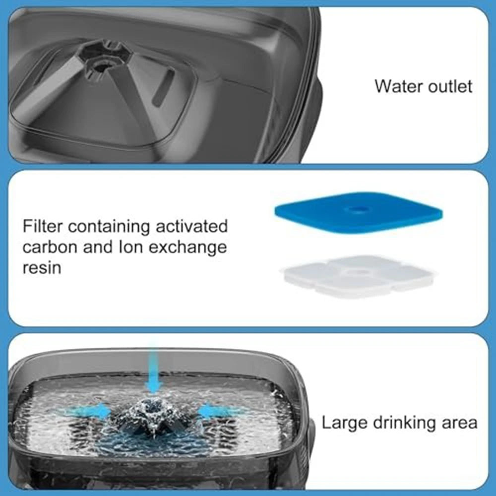 9L Large Dog Water Fountain